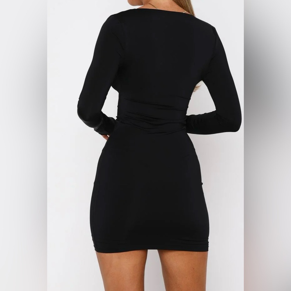 Dance Until Dawn Black Mini Dress - Picture 4 of 7